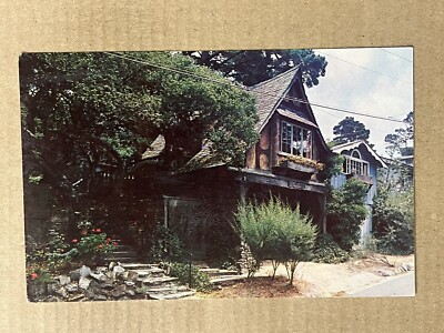 Postcard Carmel-by-the-Sea CA California Swiss Chalet Artist Writer Home Vintage