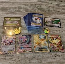 Lot Of Random Pokemon Cards With 2 Chips And 4 Special Cards
