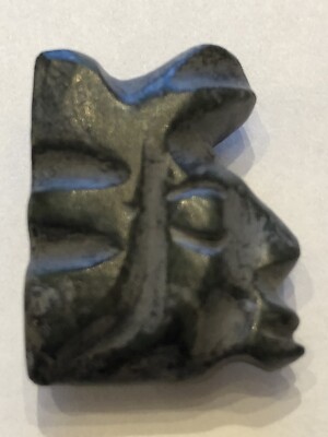 Very Dark Green Black Jade Aztec, Mayan, Incan Face Pendant Bead | eBay