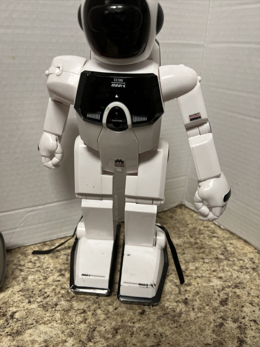 Vintage Silverlit Maxibot Max 1 GX 386 Programmable Remote White