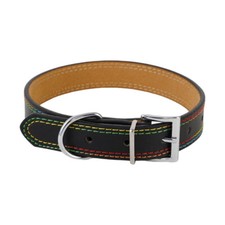 Cat Dog Leather Collar Puppy Collar Small Dog Collar Adjustable Buckle Solid