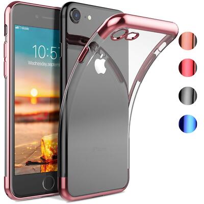 Schutzhülle für iPhone 7 8 SE 2 Tasche Slim Cover Back Case Hülle transparent