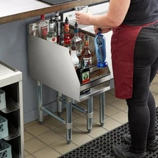 NEW 12" Commercial Stainless Steel Undercounter Liquor Display Rack Bar EQ NSF