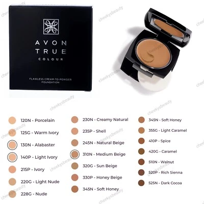 Avon True Colour einwandfreie CREME-ZU-PULVER-FOUNDATION - wählen Sie Ihren Farbton