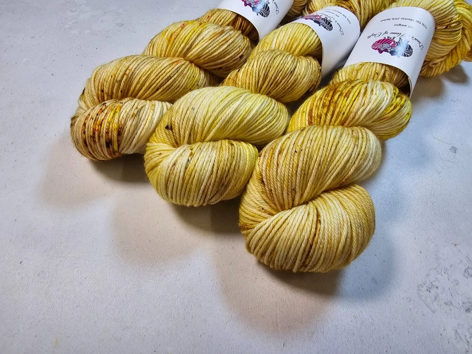 Sw Merino Nylon Garn, DK Gewicht, 100 G, Toffee Nieselregen - Bild 2 von 4
