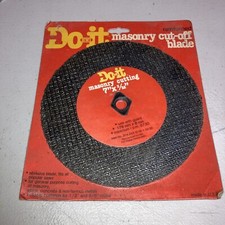 Vtg NEW Masonry Cut Off Blades Reinforced 7” Inch HWI #314243 - 178mm x 8mm