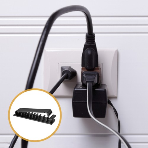 4 Pcs Data Cable Management Organizer Wire Holder Adjustable Cord - Photo 11/11