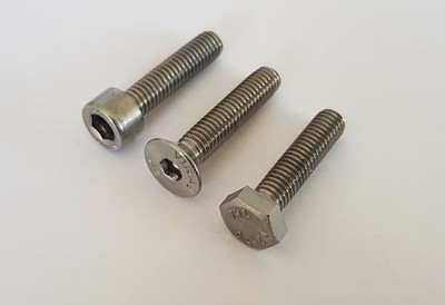 1 Stück M12X50 Sechskantschraube LINKS DIN 933 mit LINKSGEWINDE Edelstahl A2