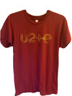 U2 Innocence + Experience Tour T-Shirt Red Concert Date American Apparel