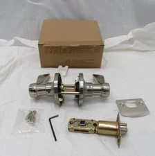 Probrico Passage Door Lever Handle Hall & Closet Satin Nickel DL12061SNPS