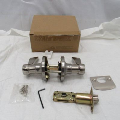 Probrico Passage Door Lever Handle Hall & Closet Satin Nickel DL12061SNPS
