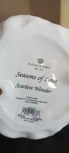 Figurina Fine Coalport Seasons Of Love "Scarlett Wonder" + scatola originale - Foto 5 di 5