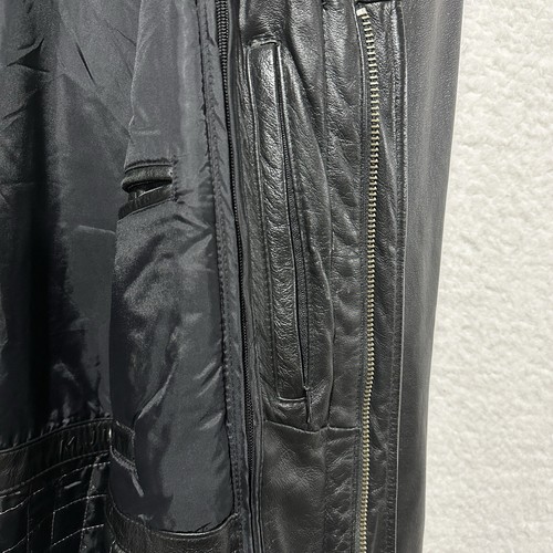 M. Julian Wilsons Thinsulate Ultra Insulation VTG Black Leather Jacket Sz Large - Picture 14 of 24