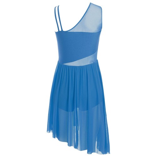 Kids Girls Dresses Asymmetrical Dress Photo Props Leotard Dance Unitard Modern - Picture 37 of 49