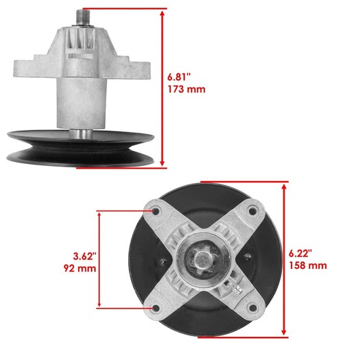 Spindle w/ Pulley for MTD Cub Cadet 918-0659/0624 618-0624/0659 LT1040/1042 * - Picture 3 of 9