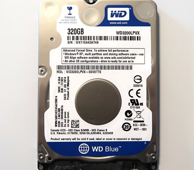 WD WD3200LPVX-00V0TT0 EAKTJBB (WX11) Malaysia 2.5'' 320gb Sata 27JUL2014