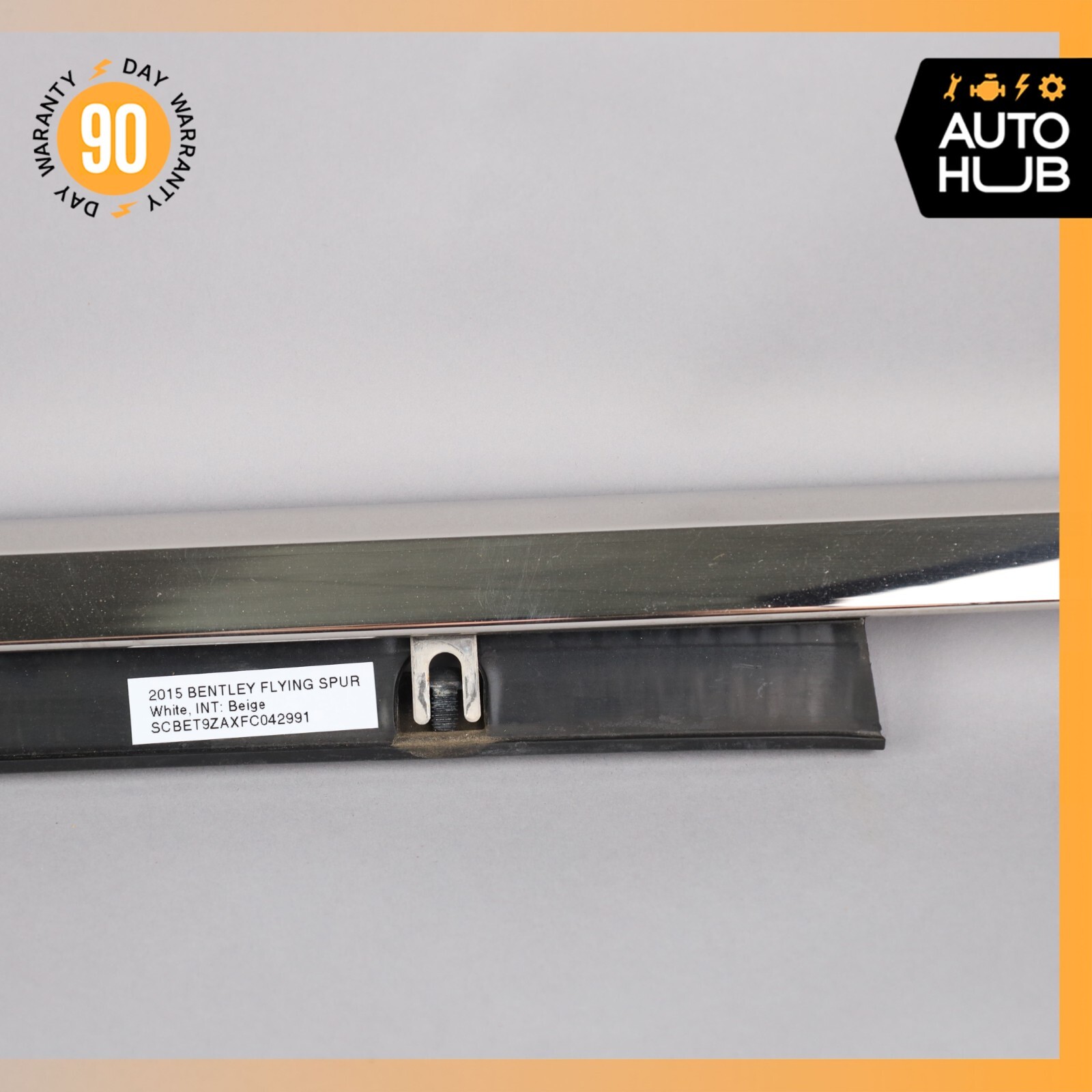 14-18 Bentley Flying Spur Exterior Door Trim Moulding Rear Right Side OEM 44k