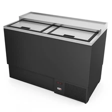 Fagor FGF-50 49.63" Black Glass & Plate Chiller, 234 Mugs Capacity
