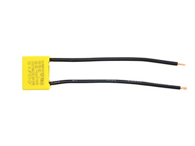 1x Kondensator 220nF K X2 275V~ VAC, Kabel ca. 75mm (0,22µF,uF,AC,250V~)Z640
