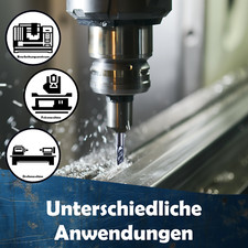 XCAN 1x VHM Schaftfräser 4Z 1-12mm HRC=60 HPC CNC Fräser Nano-Blau- Beschichtung