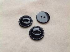 NEW 25 PCS. 3/4 INCH BLACK POLISHED WITH CAT/EYE