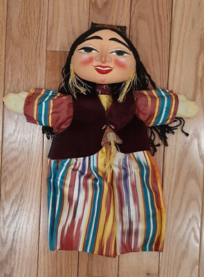 Uzbek Souvenir Puppet Doll Woman in national Uzbek costume hand-made 