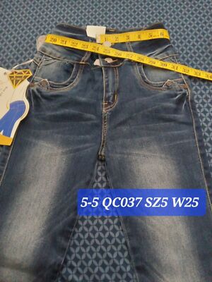 WAIST 25 INCHES SIZE 5 SKINNY JEANS STRETCH PUSH UP DENIM BLUE 5-5 WAIST 25 INCHES SIZE 5 SKINNY JEANS STRETCH PUSH UP DENIM BLUE 5-5