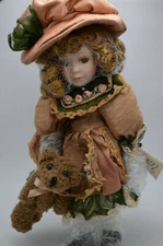 Vintage Broadway Collection Bisque Porcelain Doll 12" COA