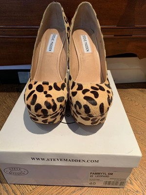 steve madden leopard wedges