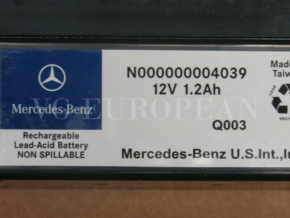 Mercedes Benz Genuine CLA CLS E G GL ML R S-Class Backup Battery (VIN REQUIRED) - Image 4 of 4