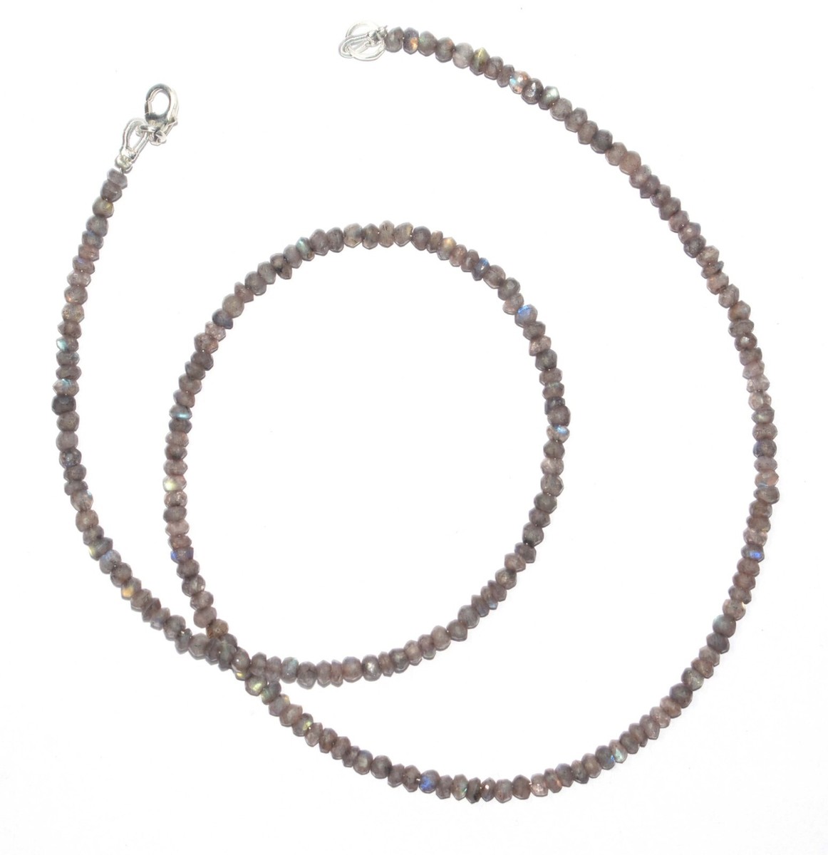 Blue Labradorite Gemstone 3 mm Round Faceted Beads 12