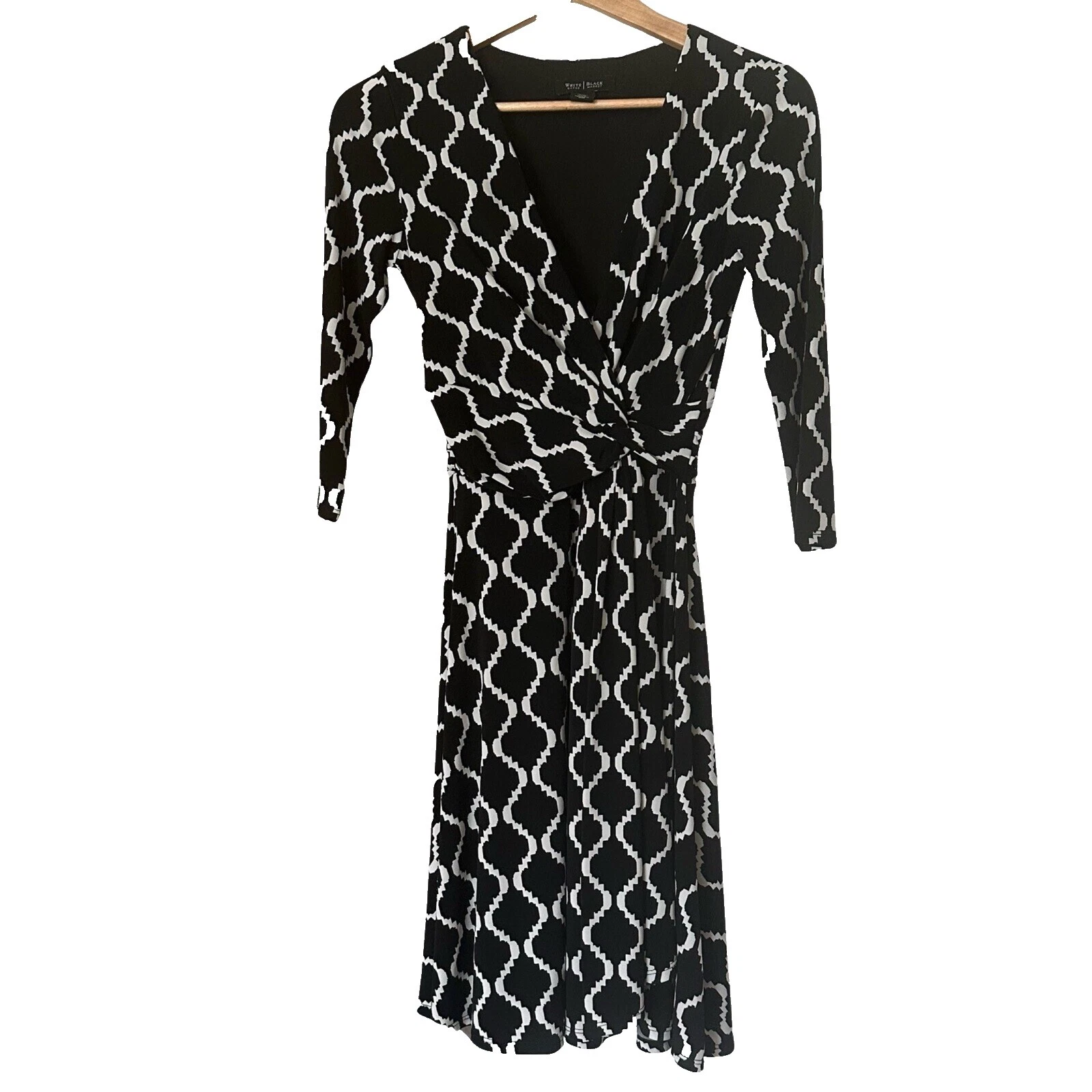 White House Black Market 3/4 Sleeve Wrap Dresses