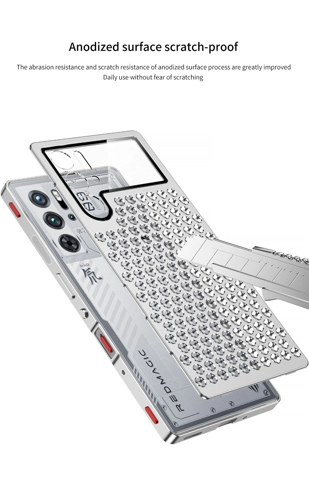 Aluminum Alloy Heat Dissipation Cooling Case For ZTE nubia RedMagic 10 9s 9 Pro+ - Picture 10 of 19