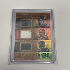 Patrick Mahomes, Watson, Trubisky 2017 Gold Standard Rookie Relic /99