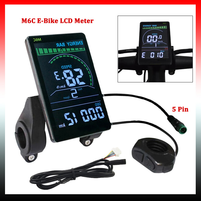Écran LCD TFT 3,6 Pouces Pour Vélo électrique - Grand écran Couleur, Angle Réglable, Compatible E-bike Et Scooter - 11