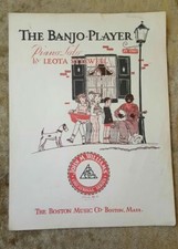 The Banjo Player By Leota Stillwell Piano Solo The Boston Music Co 1932