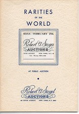 Robert A. Siegel “Rarities of the World” Auctions Complete Run 1964-2025!!