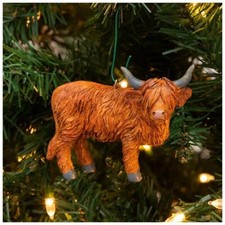 Fluffy Yak Ornament Christmas Tree Ornaments XMAS Gift Ideas Animal Lovers