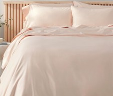 Amazon Aware 100 Organic Cotton 300 Thread Count Duvet Cover Set - Blush, King