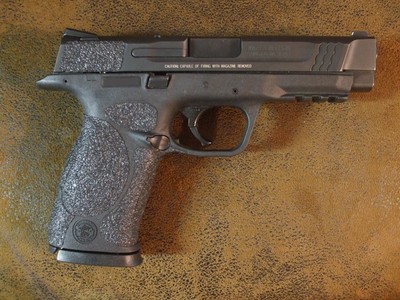 Black Textured Rubber Grip Enhancements for the Smith & Wesson M&P .45 Caliber