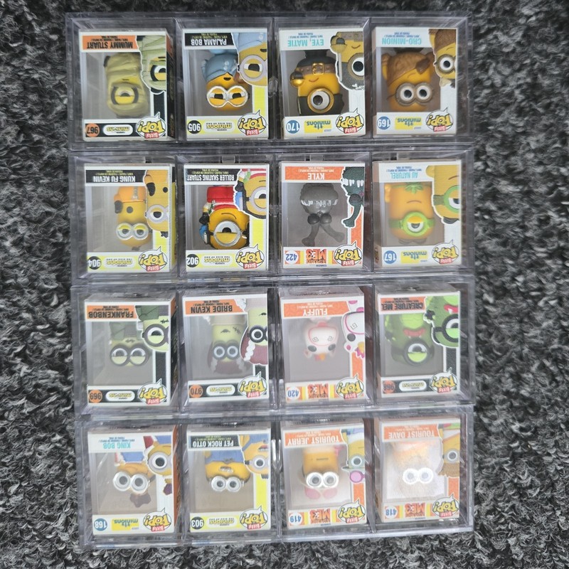 Bitty Pop MINIONS COMPLETE SET OF 16 Funko Includes Chases