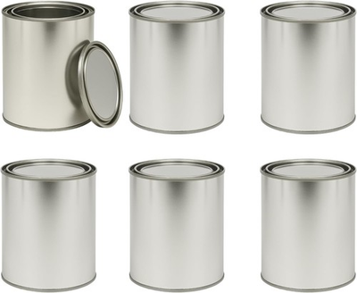 #ad Empty Metal Paint Cans with Lids – Pint 16 oz amp; Quart 32 oz Sizes $199.99
