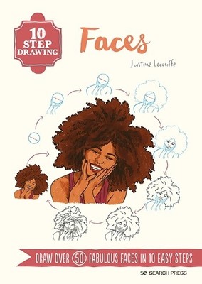 Justine Lecouffe 10 Step Drawing: Faces (Taschenbuch) (US IMPORT)
