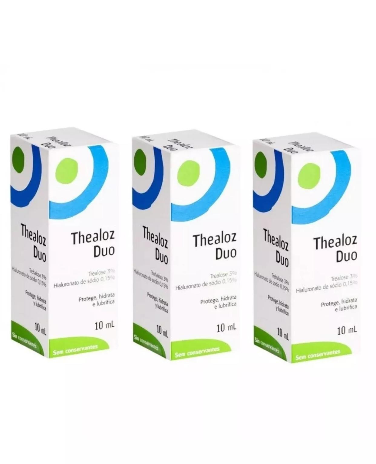 Thealoz Duo Eye Drops for Dry Eyes. 3 Packs x 10 ml. Exp 12-2026. US shipping.