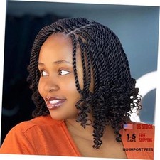 8 Packs Wavy Senegalese Twist Crochet Hair with Curly 8 Inch Pack of 8  1B