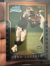 2000 Bowman Chrome ROOKIE CARD John Abraham RC #222. rookie card picture