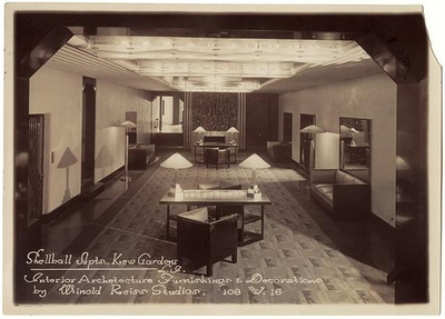 #ad #ad Kew Gardens New York NY 1929 Shellball Apartments Interior Winold Reiss $13.49