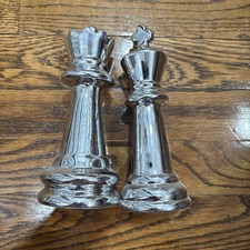 Silver Chess Decorative Pieces for Home Decor...