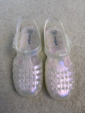 Cat and Jack iridescent Sandals Toddler Girls EUC Size 12