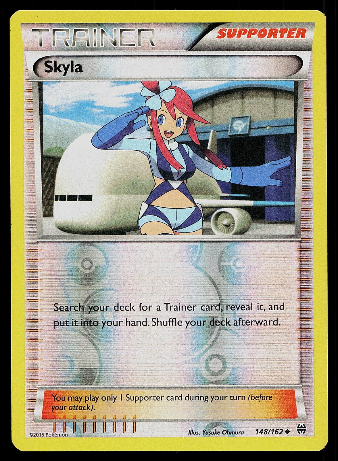 Pokemon Card BREAKthrough Skyla 148/162 Uncommon Reverse Holo